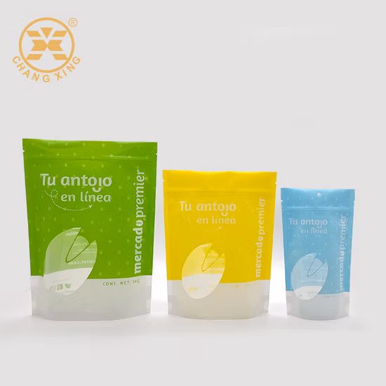 Zíper reutilizável ecológico de grau alimentício personalizado Stand up plástico torrado mix bolsa de caju lanche embalagem de alimentos saco Mylar