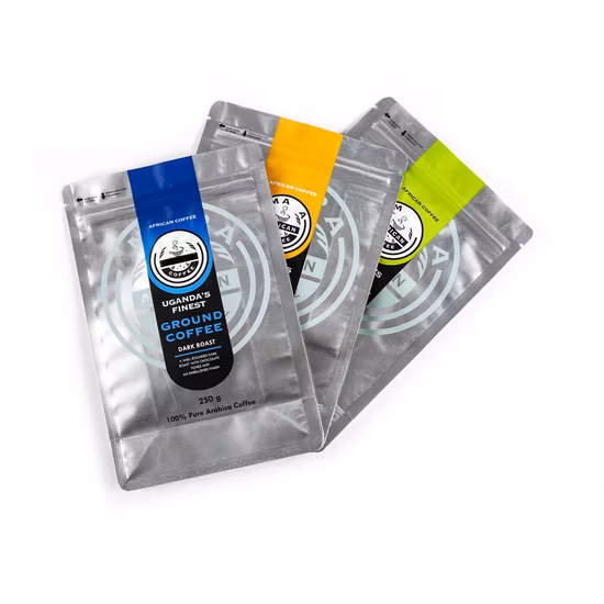Impressão personalizada Saco de embalagem de alimentos flexível Saco de reforço lateral Embalagem Saco de embalagem de café Mylar para alimentos