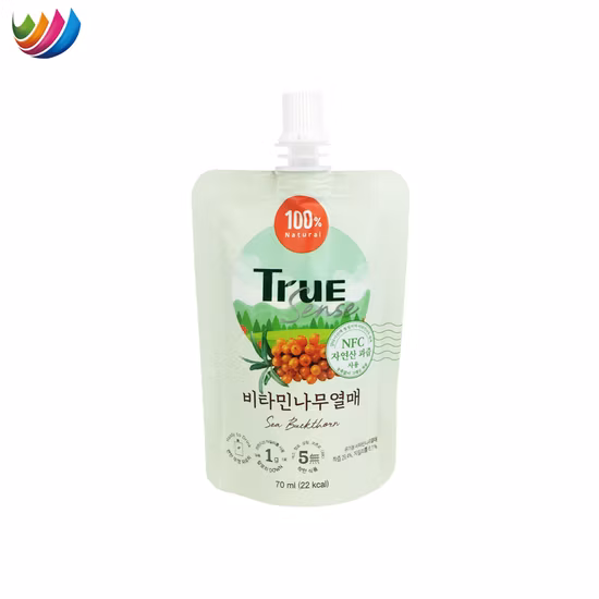 Saco de suco de gelatina com impressão personalizada, bico de embalagem plástica, bolsa líquida de chocolate